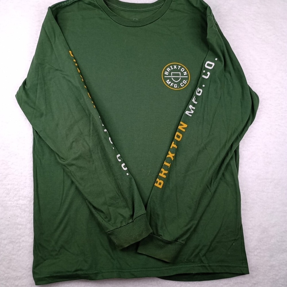 Brixton Crest MFG.CO. Sleeve T-Shirt Forest Green Size Meduim